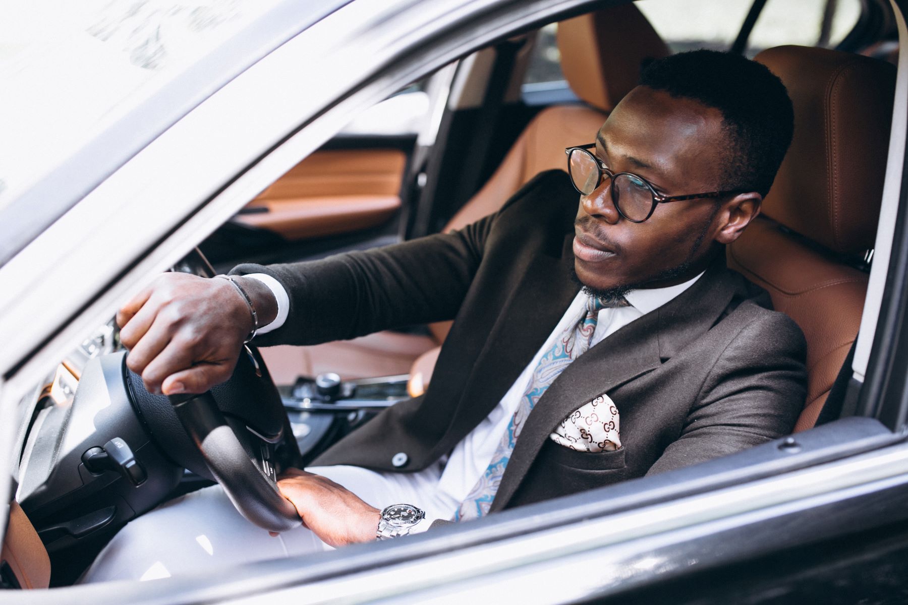 african-american-business-man-car